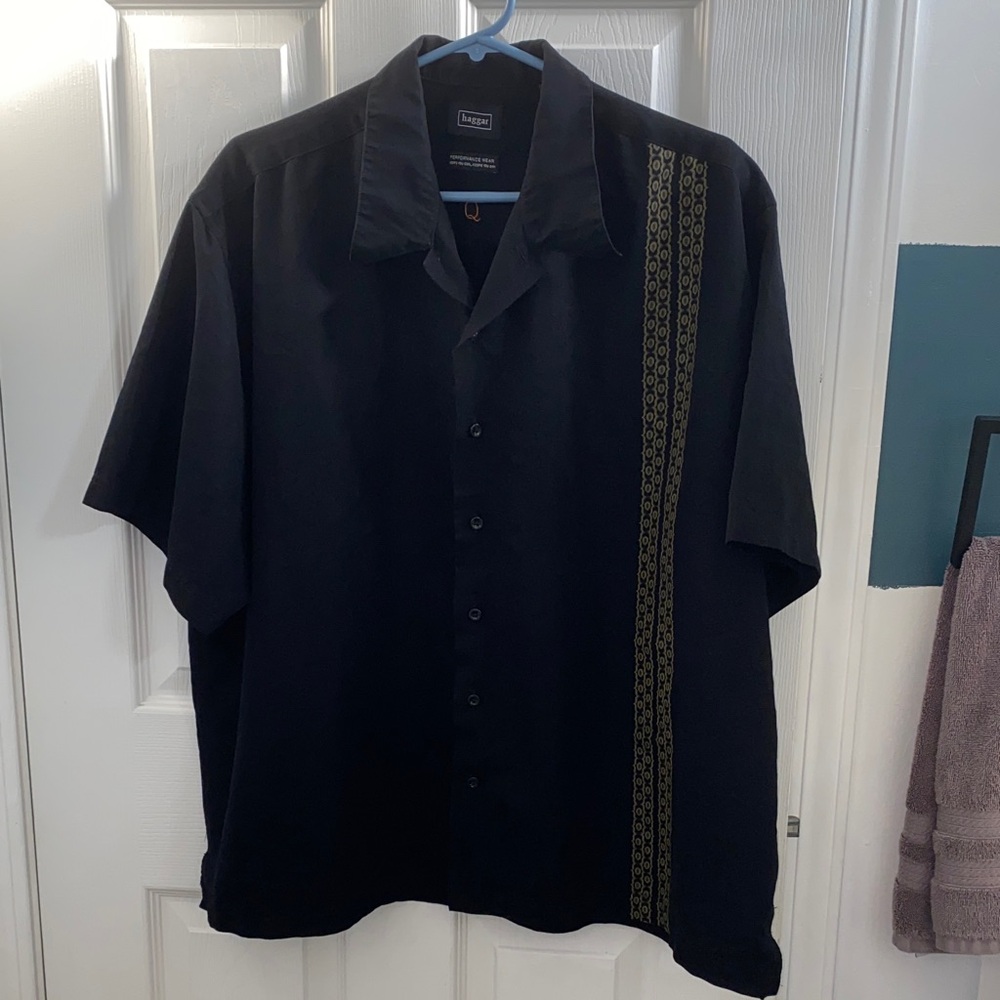 Haggar Black Shirt